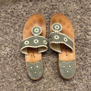 Jack Rogers Women's Gray and Tan Sandals